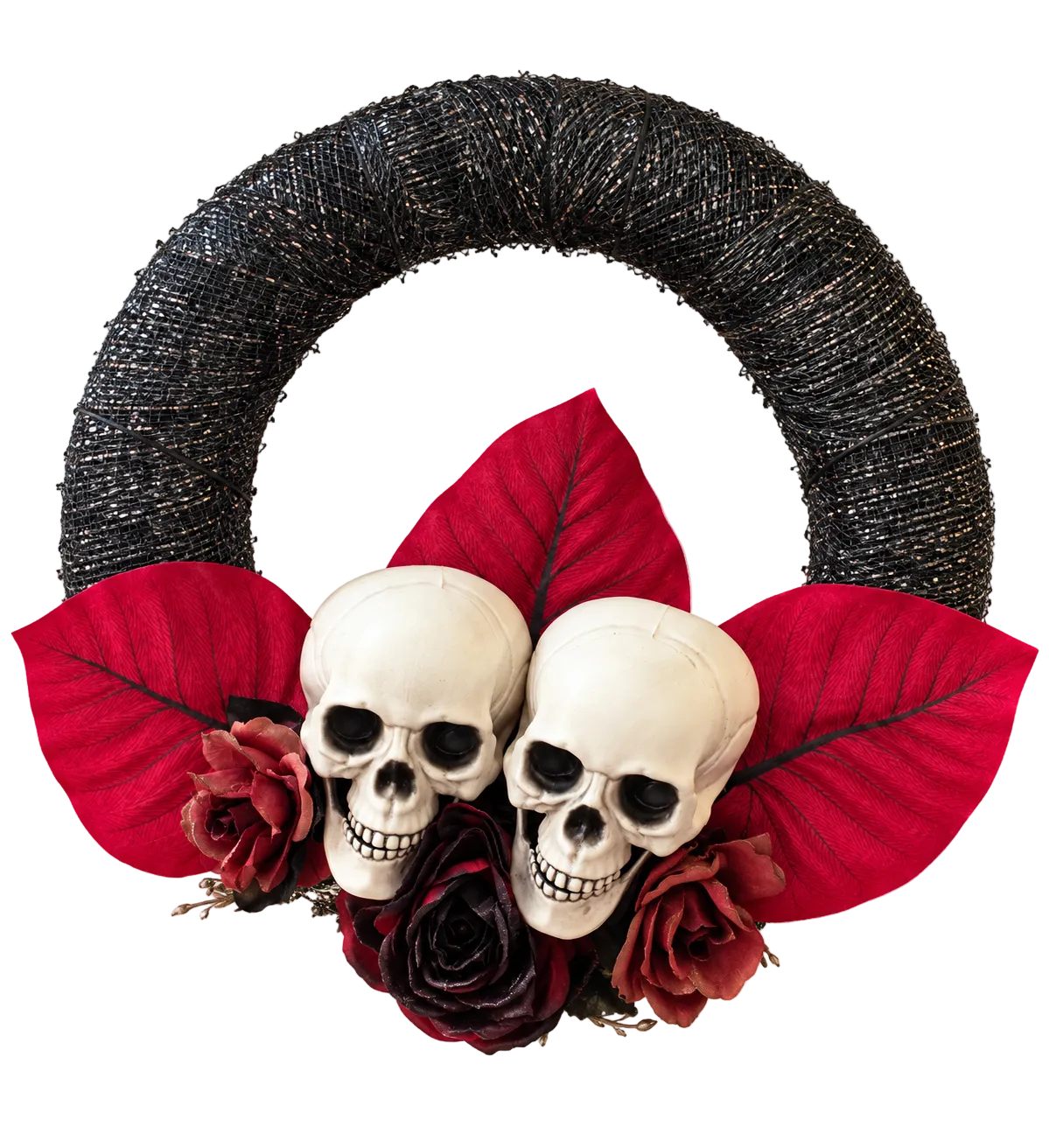 14" Halloween Skull Duo