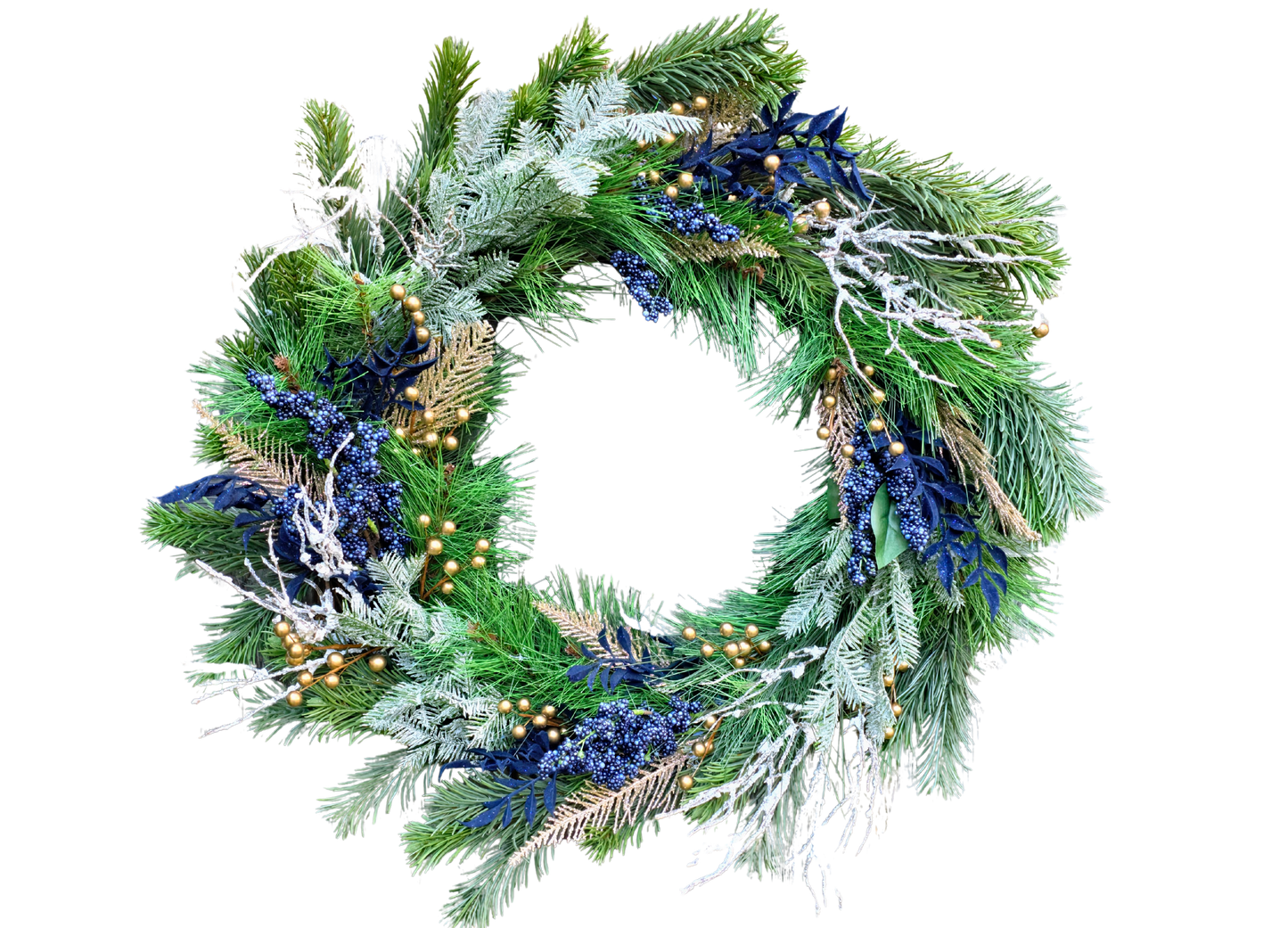 The Sapphire & Gold Festival Wreath