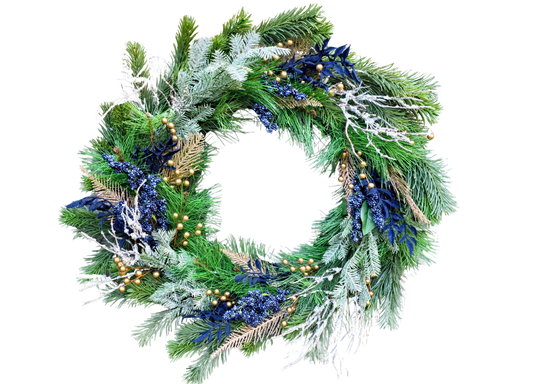 The Sapphire & Gold Festival Wreath