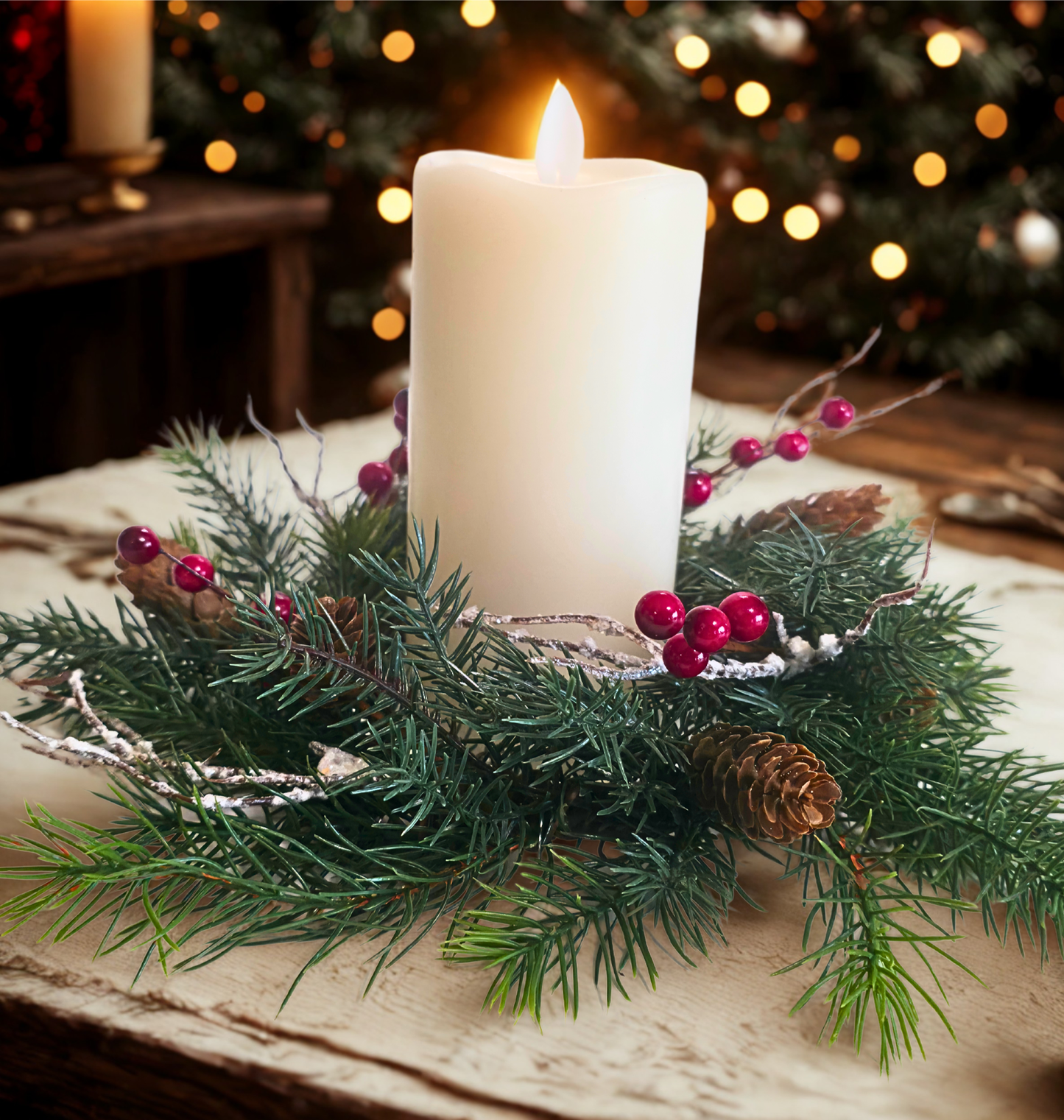 5" Mini Holiday Wreath