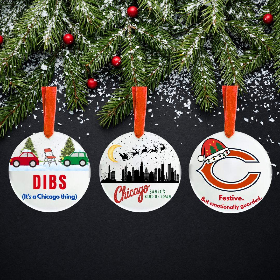 Chicago Winter Coping Mechanisms Ornament Set