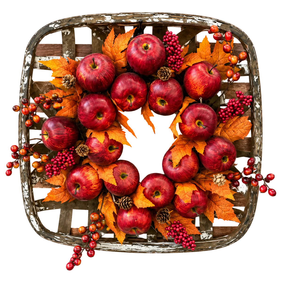 18" Fall Harvest Apple Basket