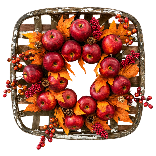18" Fall Harvest Apple Basket