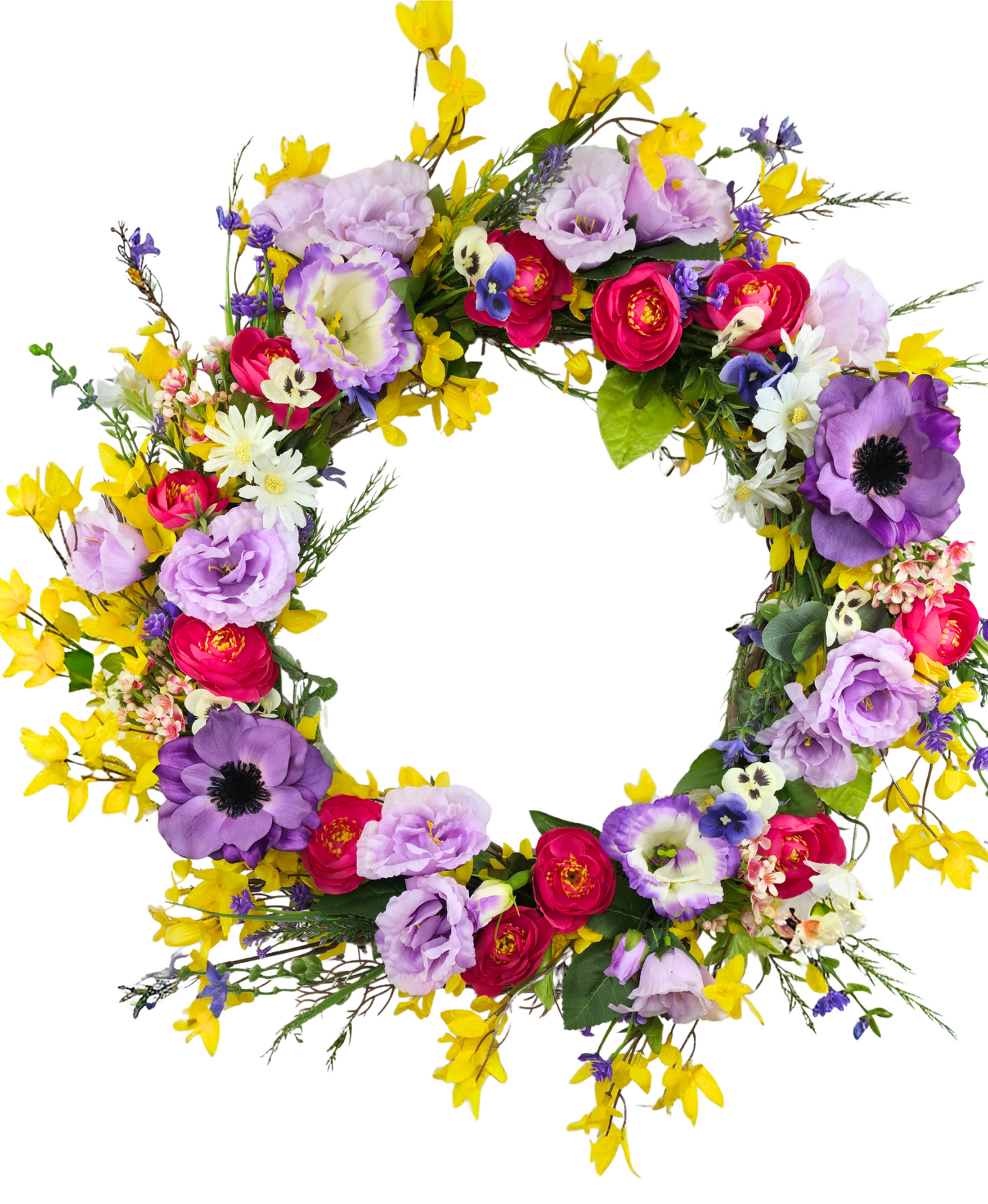 Vibrant Garden Party Wreath