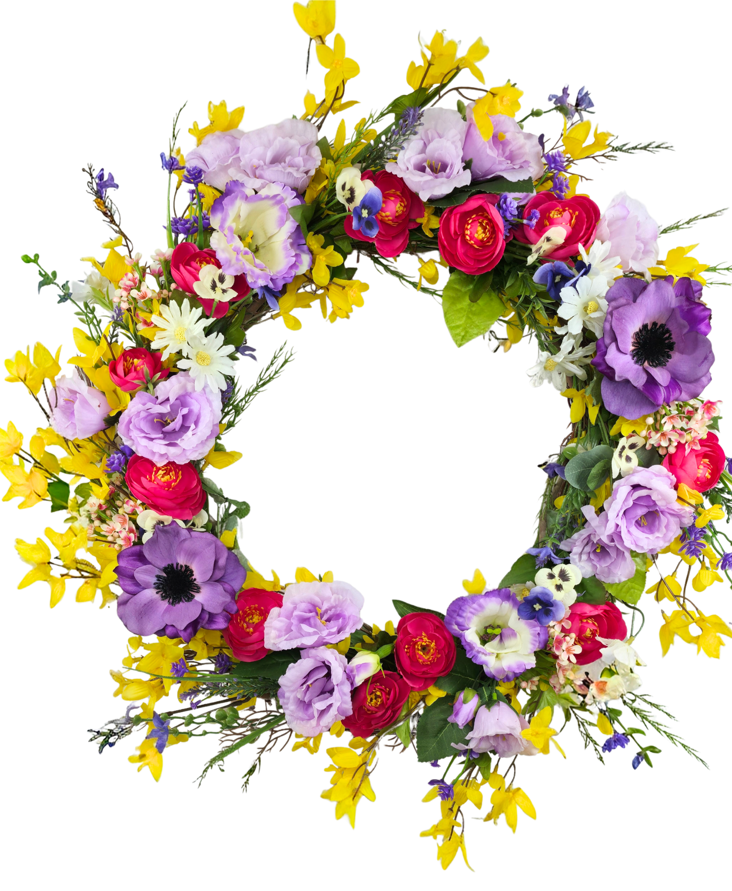Vibrant Garden Party Wreath
