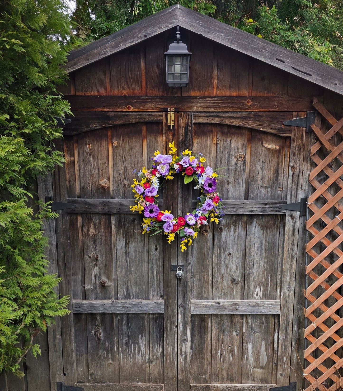 Vibrant Garden Party Wreath